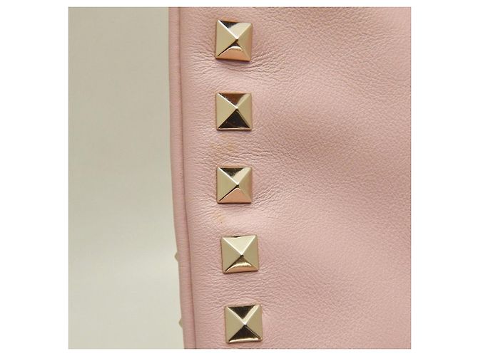 Clutch in pelle di agnello Rockstud VALENTINO Rosa - vista 12