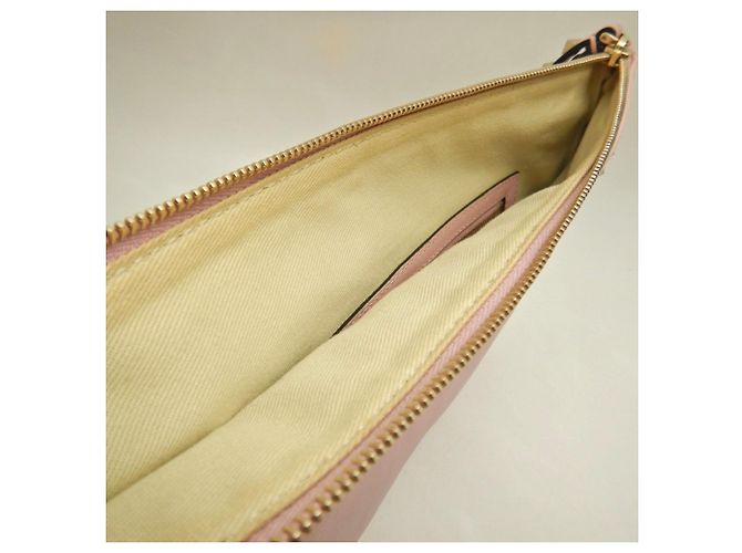 Clutch in pelle di agnello Rockstud VALENTINO Rosa - vista 14