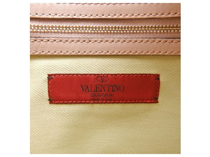 Clutch in pelle di agnello Rockstud VALENTINO Rosa - vista 16