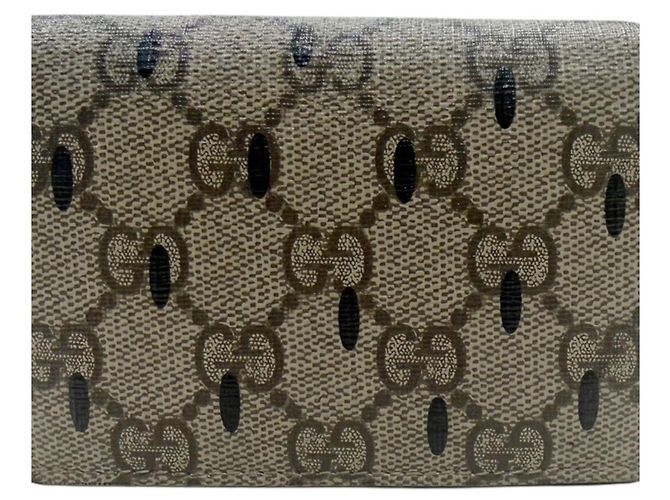 Billetera Compacta GG Stream de Gucci Negro Roja Beige - vista 2