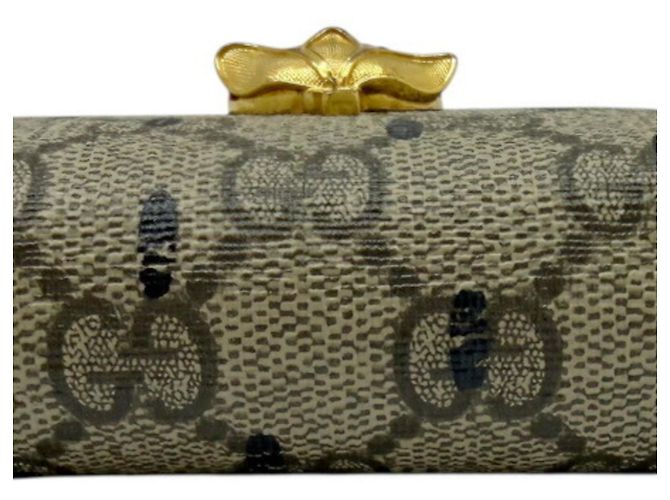 Billetera Compacta GG Stream de Gucci Negro Roja Beige - vista 5