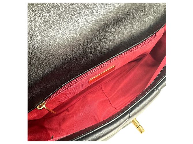 Borsa Chanel 19 in agnello nero - vista 13