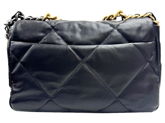 Borsa Chanel 19 in agnello nero - vista 2