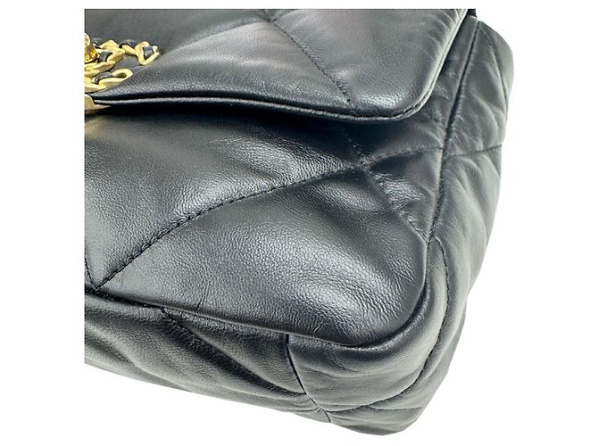 Borsa Chanel 19 in agnello nero - vista 7