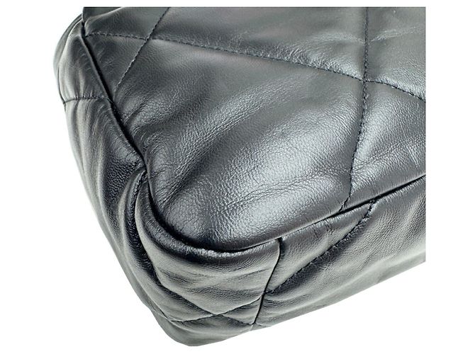 Borsa Chanel 19 in agnello nero - vista 9