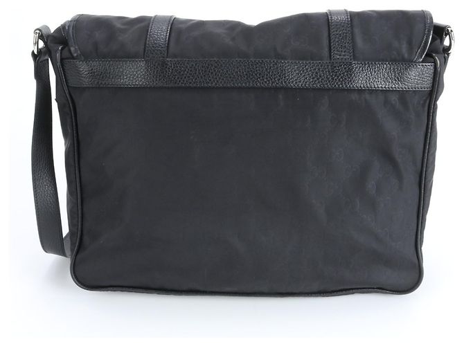 Borsa a Spalla in Nylon e Pelle GG di Gucci Nero - vista 2