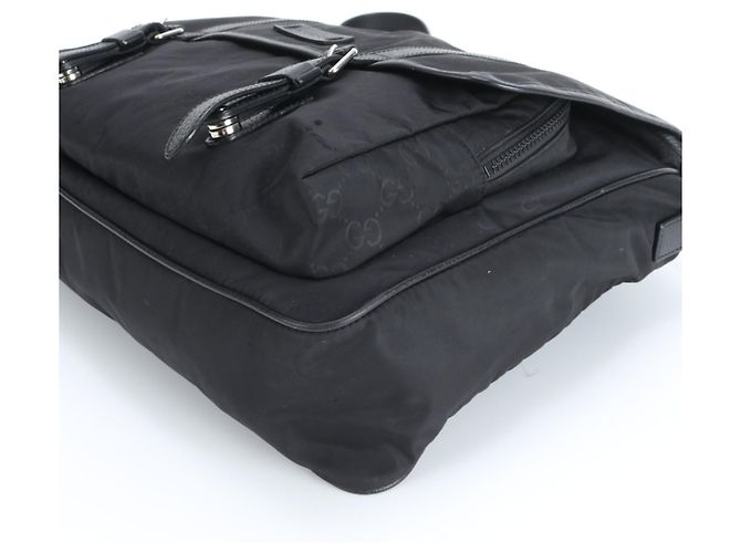 Borsa a Spalla in Nylon e Pelle GG di Gucci Nero - vista 5