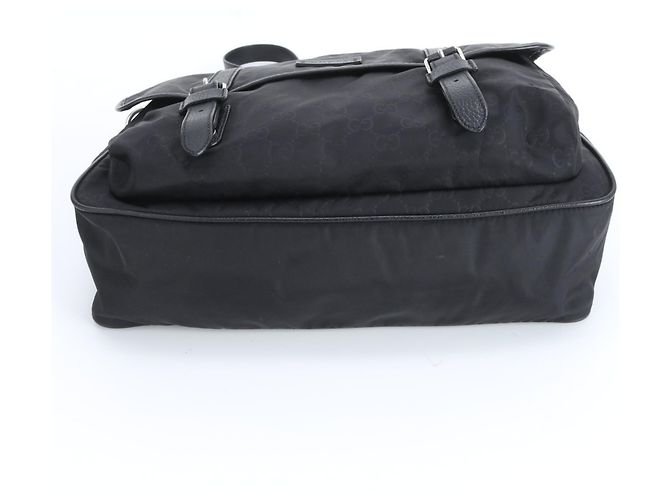 Borsa a Spalla in Nylon e Pelle GG di Gucci Nero - vista 6