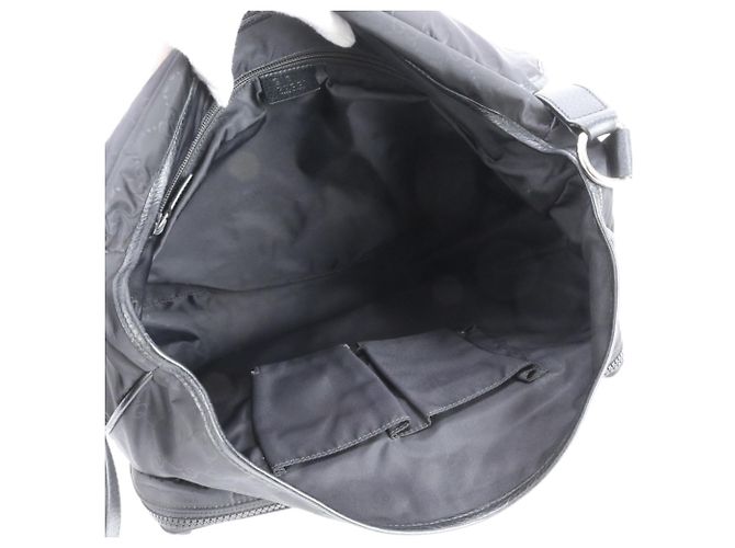 Borsa a Spalla in Nylon e Pelle GG di Gucci Nero - vista 8