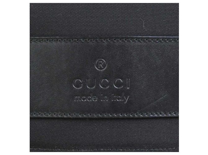 Borsa a Spalla in Nylon e Pelle Nera da Uomo Gucci Nero - vista 11