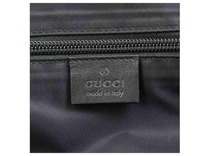 Borsa a Spalla in Nylon e Pelle Nera da Uomo Gucci Nero - vista 15