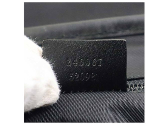 Borsa a Spalla in Nylon e Pelle Nera da Uomo Gucci Nero - vista 16