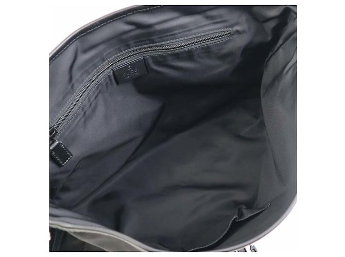 Borsa a Spalla in Nylon e Pelle Nera da Uomo Gucci Nero - vista 5