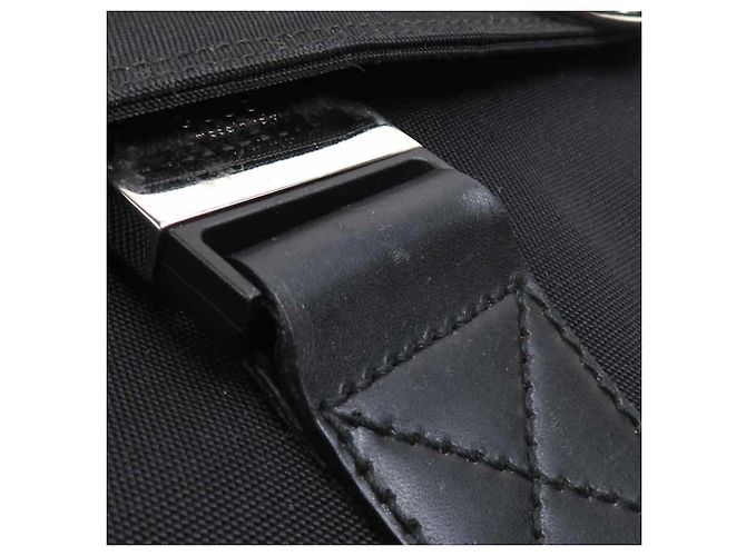 Borsa a Spalla in Nylon e Pelle Nera da Uomo Gucci Nero - vista 9