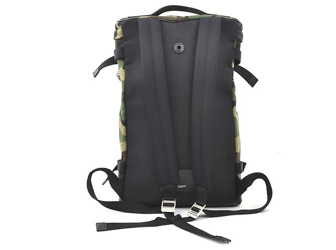 Zaino in Tela e Pelle Saint Laurent Nero Cachi - vista 3