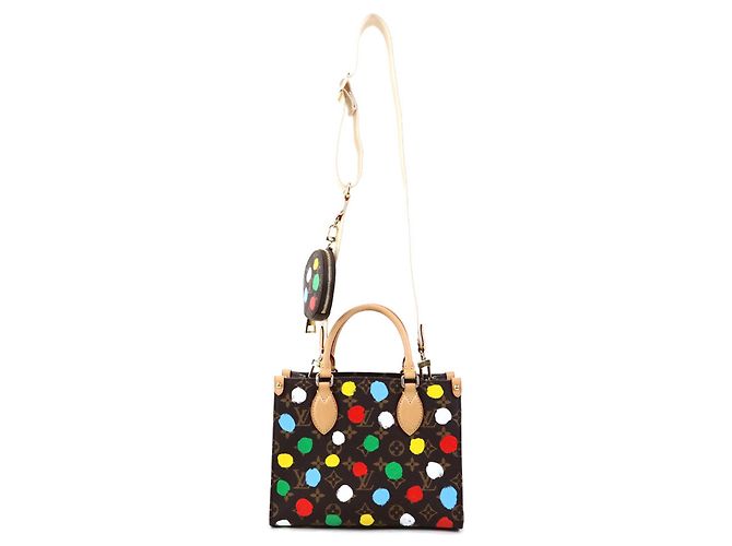 Bolsa de mão Monogram Canvas On the Go PM da Louis Vuitton Marrom Multicor Monograma - vista 15