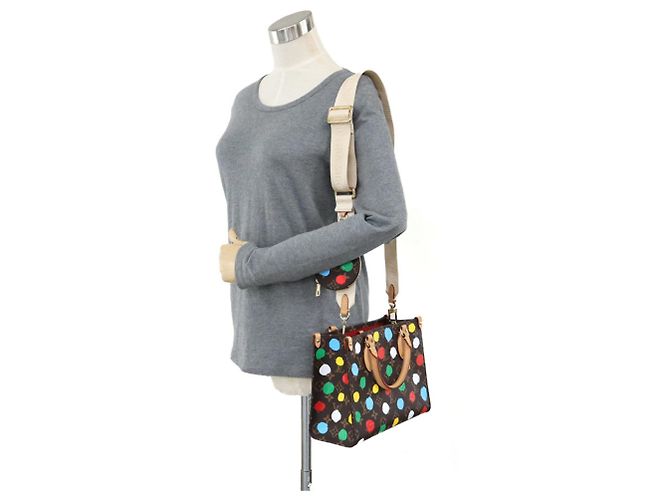 Bolsa de mão Monogram Canvas On the Go PM da Louis Vuitton Marrom Multicor Monograma - vista 16