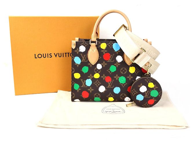 Bolsa de mão Monogram Canvas On the Go PM da Louis Vuitton Marrom Multicor Monograma - vista 17