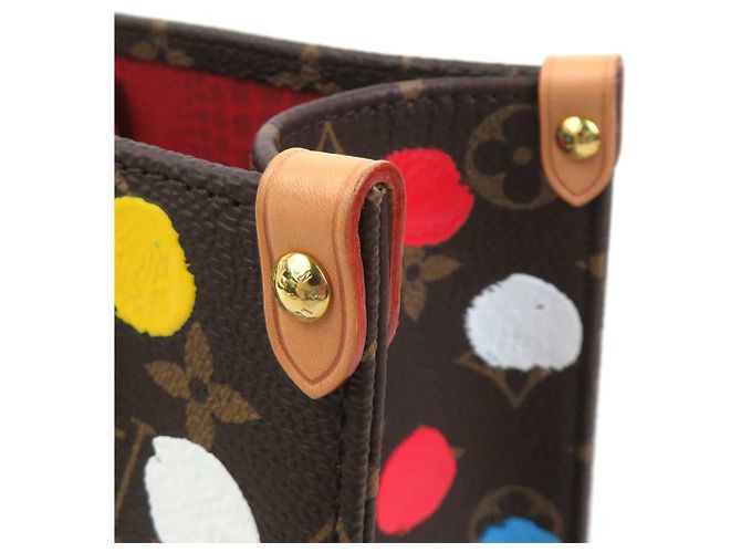 Bolsa de mão Monogram Canvas On the Go PM da Louis Vuitton Marrom Multicor Monograma - vista 7