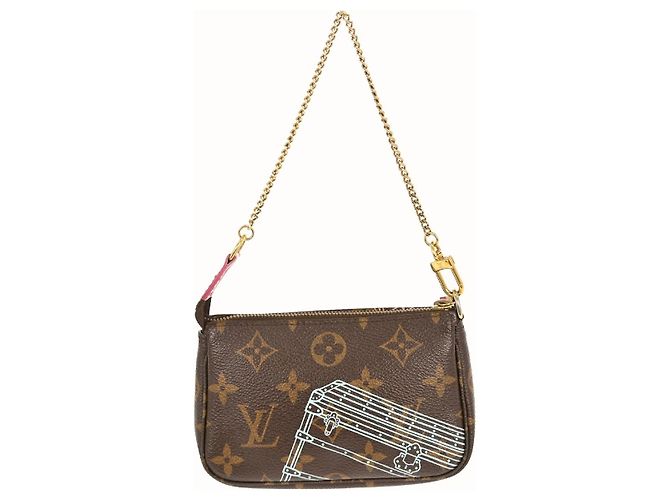 Pochette Accessoires Edizione Limitata Mini in Canvas Monogram Louis Vuitton Marrone - vista 2