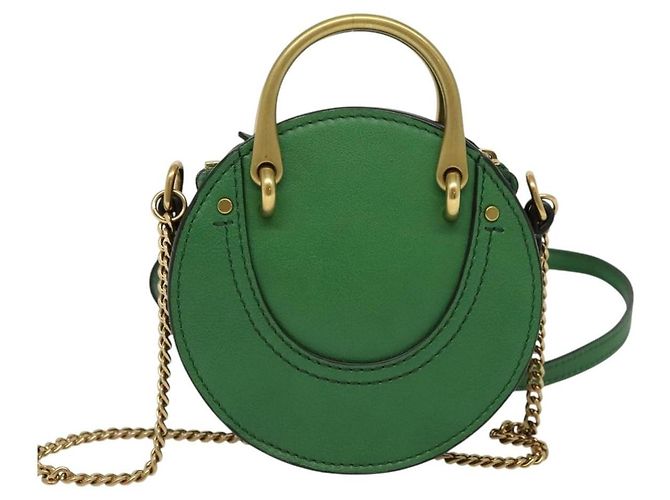 Chloé Bolsa transversal Pixie de couro e camurça pequena Chloe - vista 2