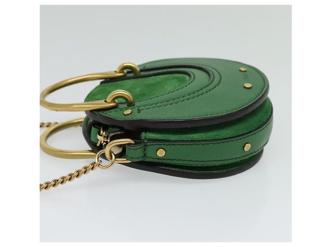 Chloé Bolsa transversal Pixie de couro e camurça pequena Chloe - vista 3