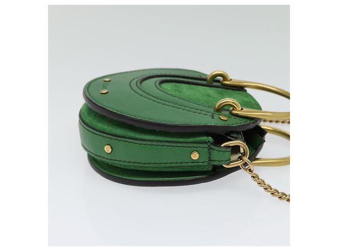 Chloé Bolsa transversal Pixie de couro e camurça pequena Chloe - vista 4