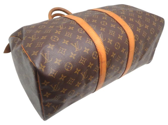 Borsa Boston Keepall 45 Louis Vuitton Marrone - vista 3