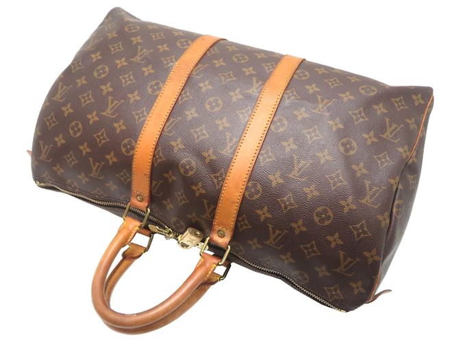 Borsa Boston Keepall 45 Louis Vuitton Marrone - vista 4