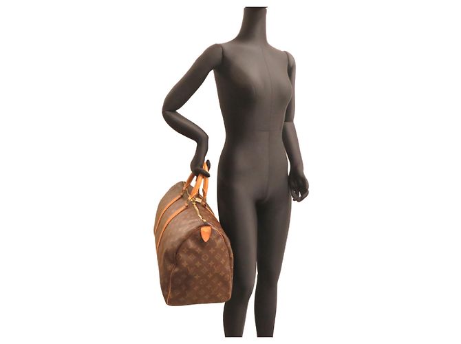Borsa Boston Keepall 45 Louis Vuitton Marrone - vista 8