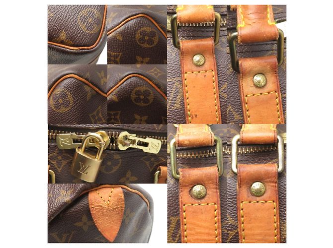 Borsa Boston Keepall 45 Louis Vuitton Marrone - vista 9