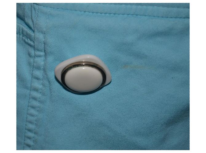 Minissaia de algodão turquesa D&G - vista 2