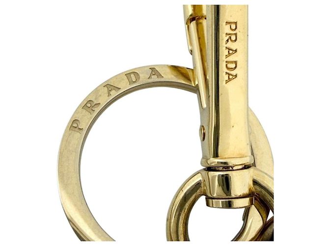 Portachiavi Robot Prada in metallo e pelle Saffiano - vista 10