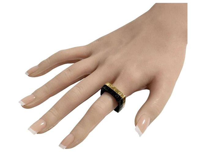Louis Vuitton Men's Monogram Bold Set Ring - view 10