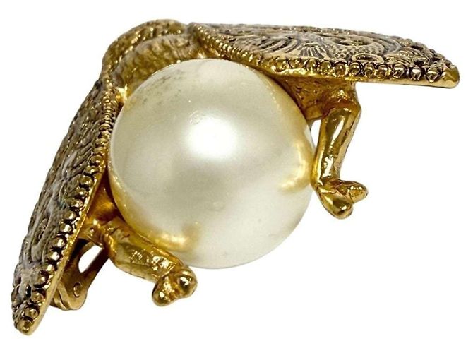 Spilla in perle finte da donna Christian Dior - vista 5