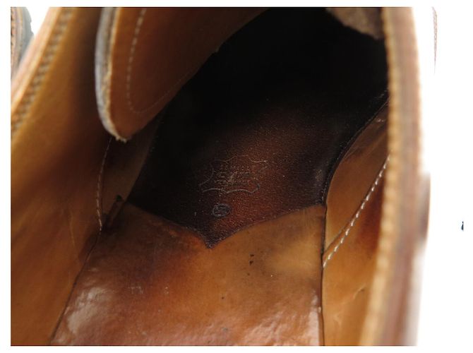 SCARPE PARABOOT AZAY GRIFF II DERBY 12 46 SUOLE IN GOMMA DI CUOIO Marrone - vista 11
