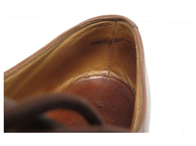 SCARPE PARABOOT AZAY GRIFF II DERBY 12 46 SUOLE IN GOMMA DI CUOIO Marrone - vista 12