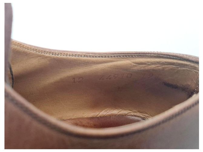 SCARPE PARABOOT AZAY GRIFF II DERBY 12 46 SUOLE IN GOMMA DI CUOIO Marrone - vista 13