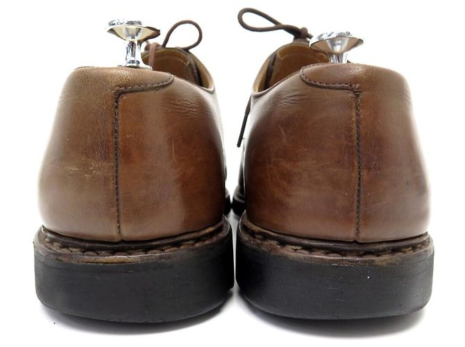 SCARPE PARABOOT AZAY GRIFF II DERBY 12 46 SUOLE IN GOMMA DI CUOIO Marrone - vista 5
