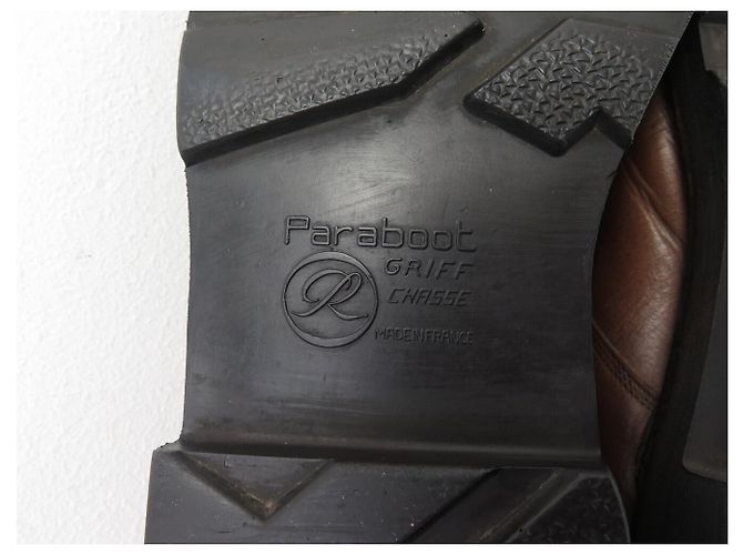 SCARPE PARABOOT AZAY GRIFF II DERBY 12 46 SUOLE IN GOMMA DI CUOIO Marrone - vista 7