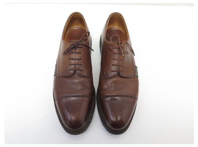 SCARPE PARABOOT AZAY GRIFF II DERBY 12 46 SUOLE IN GOMMA DI CUOIO Marrone - vista 8