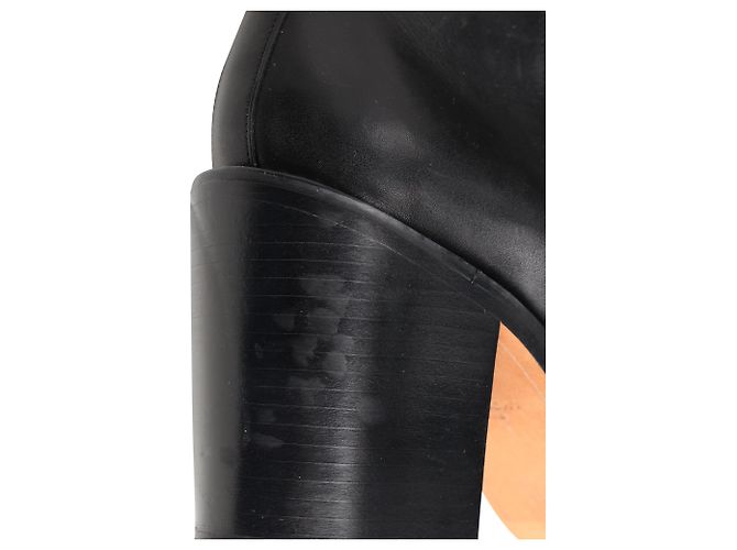 Botines de cuero negro con acento de cadena Givenchy - vista 10