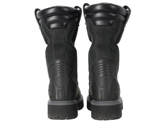 Botas de cano médio Louis Vuitton x Timberland em couro preto - vista 3
