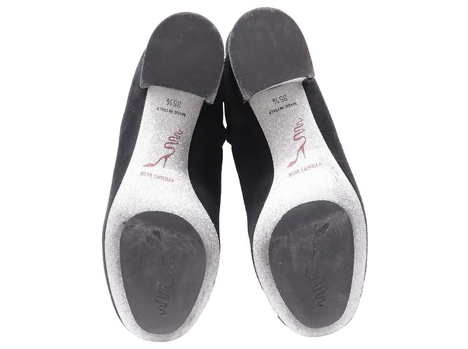 Rene Caovilla Botas altas de tacón bloque René Caovilla en ante negro - vista 7
