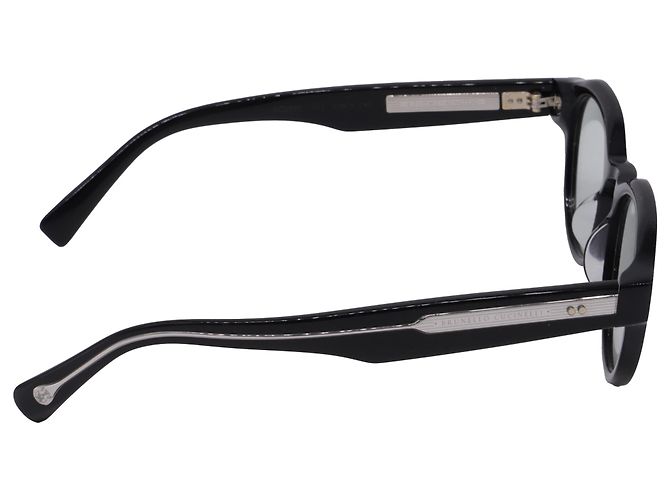 Gafas de montura redonda Brunello Cucinelli BC3007 en acetato negro - vista 2