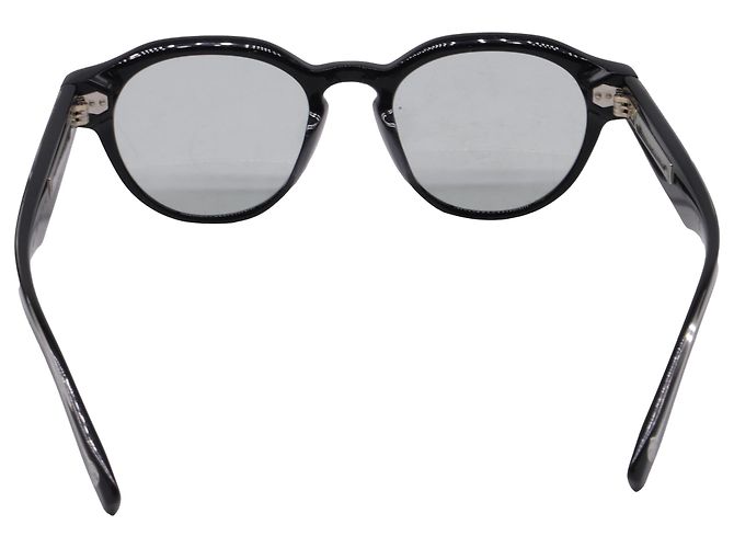 Gafas de montura redonda Brunello Cucinelli BC3007 en acetato negro - vista 3