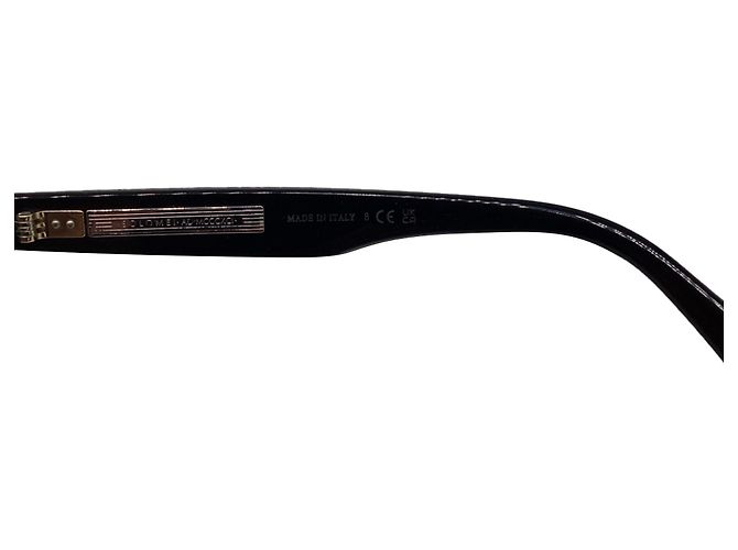Gafas de montura redonda Brunello Cucinelli BC3007 en acetato negro - vista 6