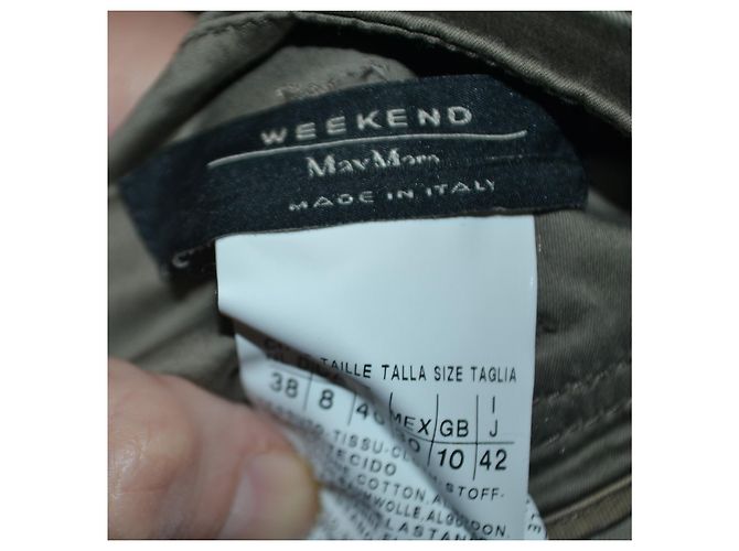 Max Mara Rock aus Baumwolle Khaki Größe 42 - Ansicht 4