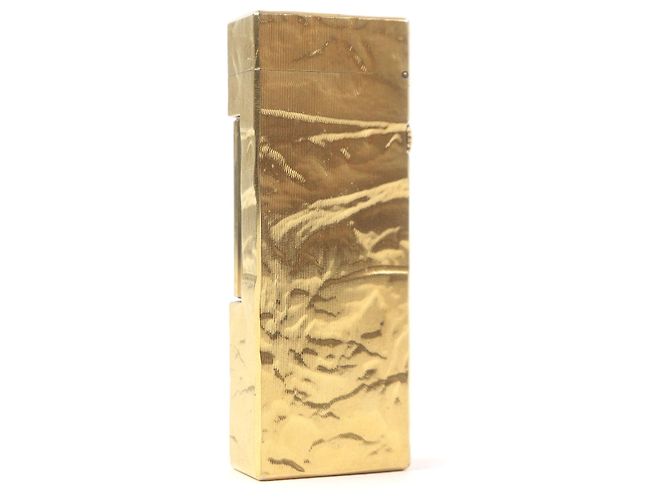 Alfred Dunhill Dunhill Logo Square Roller Lighter Golden - view 2