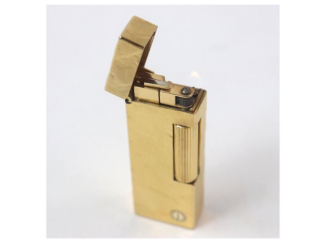 Alfred Dunhill Dunhill Logo Square Roller Lighter Golden - view 4